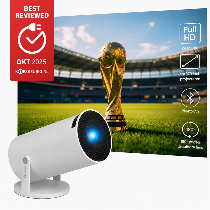 Denver Mini Beamer - 175 ANSI Lumen - Projector - Home Cinema - Full HD - PR2500