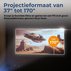 Denver Mini Beamer - 175 ANSI Lumen - Projector - Home Cinema - Full HD - PR2500 - Denvershop