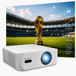Denver Beamer - 4K 3840x2160P - 400 ANSI Lumen - Projector - Thuisbioscoop - HDMI - USB-C - PR4300
