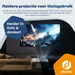 Denver Beamer - 4K 3840x2160P - 400 ANSI Lumen - Projector - Thuisbioscoop - HDMI - USB-C - PR4300