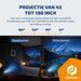 Denver Beamer - 4K 3840x2160P - 700 ANSI Lumen - Projector - Thuisbioscoop - HDMI - USB-C - PR4852