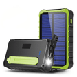 Denver Solar Powerbank 10.000 mAh - Zonneenergie - Noodpakket - Incl. Zaklamp - PSO10012