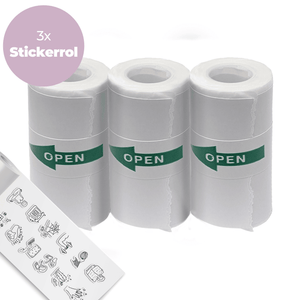 Denver Stickerrollen (57 x 30 mm) voor Kindercamera met Printer en Pocket Printer - 3 Stuks - PSP43 - Wit - Denvershop