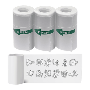 Denver PSP43 stickerrollen, 3 rollen met een afgedrukte rol stickers