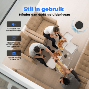 Denver Robotstofzuiger met Laadstation - 1300pa Zuigkracht - Zijborstels - Rolborstel voor Haarreiniging - RVC115 - Denvershop
