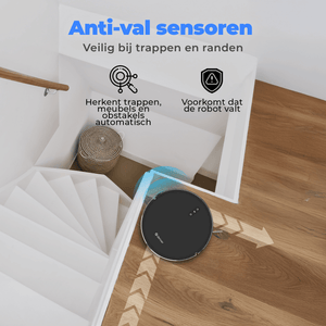 Denver Robotstofzuiger met Laadstation - 1300pa Zuigkracht - Zijborstels - Rolborstel voor Haarreiniging - RVC115 - Denvershop