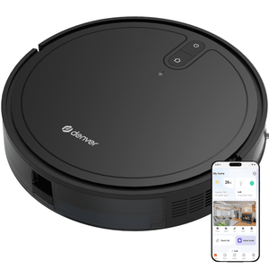 Denver Robotstofzuiger met Laadstation - 2700pa Zuigkracht - Dynamische Navigatie - Rolborstel voor Haarreiniging - RVC125 - Denvershop
