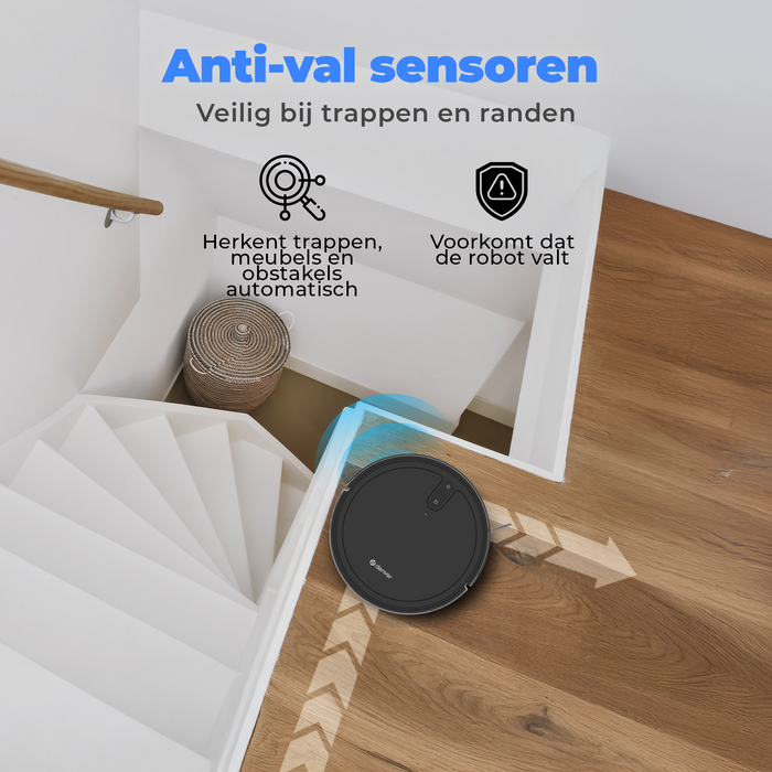 Denver Robotstofzuiger met Laadstation - 2700pa Zuigkracht - Dynamische Navigatie - Rolborstel voor Haarreiniging - RVC125