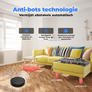 Denver Robotstofzuiger met Laadstation - 2700pa Zuigkracht - Dynamische Navigatie - Rolborstel voor Haarreiniging - RVC125 - Denvershop