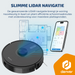 Denver Robotstofzuiger met Laadstation - Smartphone TUYA App - Amazon Alexa compatible -  LiDAR mapping - Zijborstel - Borstelloze motor -  Geschikt voor Huisdierharen - RVC135