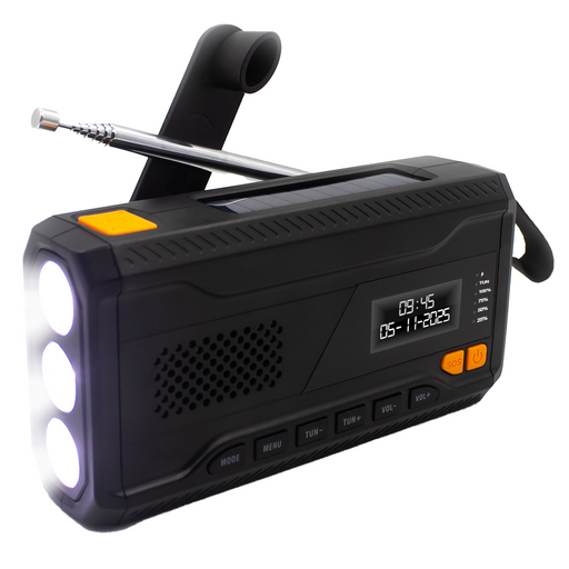 Denver Noodradio - DAB - FM - Zaklamp - Powerbank - Zonne-energie - Opwindbaar - SCD2033 - Denvershop