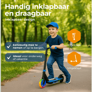 Denver elektrische step voor kinderen - 10km/u - Kinderstep - LED Verlichting - 6km Bereik - SCK5500