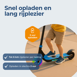 Denver elektrische step voor kinderen - 10km/u - Kinderstep - LED Verlichting - 6km Bereik - SCK5500