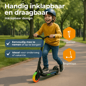 Denver elektrische step voor kinderen - 10km/u - Kinderstep - LED Verlichting - 6km Bereik - SCK5500