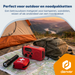 Denver Noodradio - Powerbank Zonneenergie - FM Radio - Noodpakket - Zaklamp - Opwindbaar - SOS Knop - Solar powerbank - SCR2007