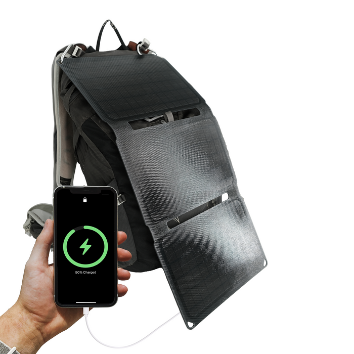 Denver Solar Panel - Opvouwbaar Zonnepaneel - 20W - QC3.0 voor Snel Laden - Slim Design - SOP10200