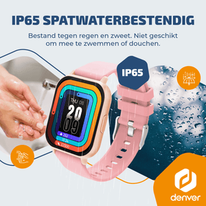 Denver Smartwatch - Android iOS - Notificaties - Sporthorloge - Hartslagmeter - Saturatiemeter - Slaapmonitor - SWC176