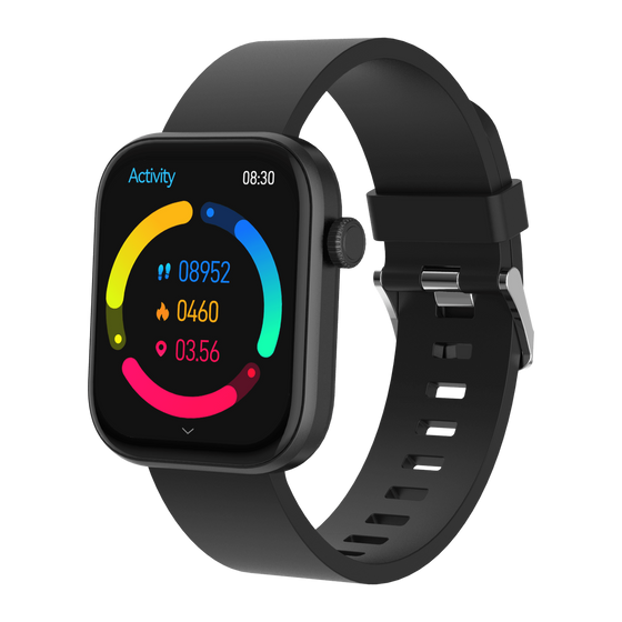 [Zwart] - Denver Smartwatch - Android iOS - Volledige Belfunctie - Amoled Display - Sporthorloge - Hartslagmeter - Saturatiemeter - Slaapmonitor - SWC185 - Denvershop
