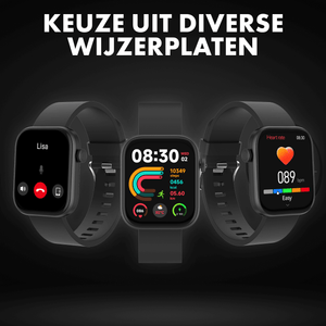 Denver Smartwatch - Android iOS - Volledige Belfunctie - Amoled Display - Sporthorloge - Hartslagmeter - Saturatiemeter - Slaapmonitor - SWC185