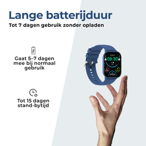 Denver Smartwatch - Android iOS - Volledige Belfunctie - Amoled Display - Sporthorloge - Hartslagmeter - Saturatiemeter - Slaapmonitor - SWC187