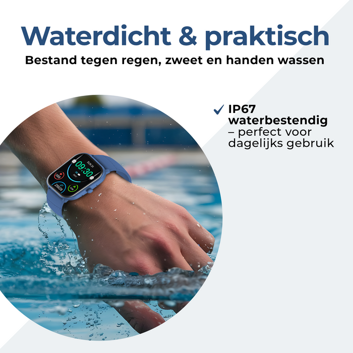 Denver Smartwatch - Android iOS - Volledige Belfunctie - Amoled Display - Sporthorloge - Hartslagmeter - Saturatiemeter - Slaapmonitor - SWC187