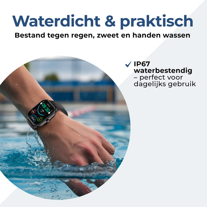 Denver Smartwatch - Android iOS - Volledige Belfunctie - Amoled Display - Sporthorloge - Hartslagmeter - Saturatiemeter - Slaapmonitor - SWC187