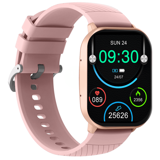 [Roze] - Denver Smartwatch - Android iOS - Volledige Belfunctie - Amoled Display - Sporthorloge - Hartslagmeter - Saturatiemeter - Slaapmonitor - SWC187 - Denvershop