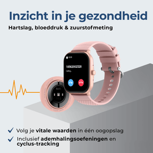 Denver Smartwatch - Android iOS - Volledige Belfunctie - Amoled Display - Sporthorloge - Hartslagmeter - Saturatiemeter - Slaapmonitor - SWC187