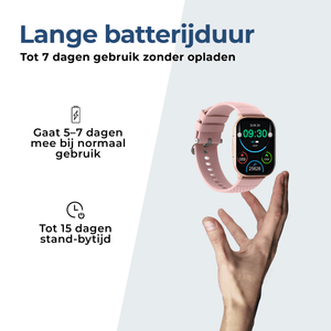 Denver Smartwatch - Android iOS - Volledige Belfunctie - Amoled Display - Sporthorloge - Hartslagmeter - Saturatiemeter - Slaapmonitor - SWC187