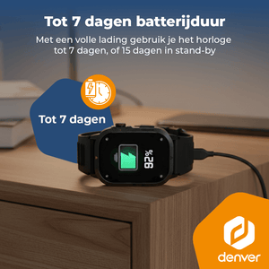 Denver Smartwatch - Android & iOS - Volledige Belfunctie - 100 Sportmodi - Sporthorloge - Hartslagmeter - Bloeddrukmeter - Stappenteller - SWC195