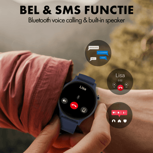 Denver Smartwatch - Android iOS - Volledige Belfunctie - Sporthorloge - Hartslagmeter - Saturatiemeter - Slaapmonitor - SWC338