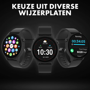Denver Smartwatch - Android iOS - Volledige Belfunctie - Sporthorloge - Hartslagmeter - Saturatiemeter - Slaapmonitor - SWC338