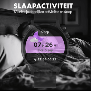 Denver Smartwatch - Android iOS - Volledige Belfunctie - Sporthorloge - Hartslagmeter - Saturatiemeter - Slaapmonitor - SWC338