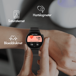 Denver Smartwatch - Android iOS - Volledige Belfunctie - Sporthorloge - Hartslagmeter - Saturatiemeter - Slaapmonitor - SWC338