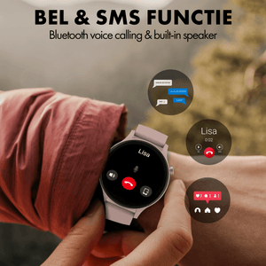 Denver Smartwatch - Android iOS - Volledige Belfunctie - Sporthorloge - Hartslagmeter - Saturatiemeter - Slaapmonitor - SWC338