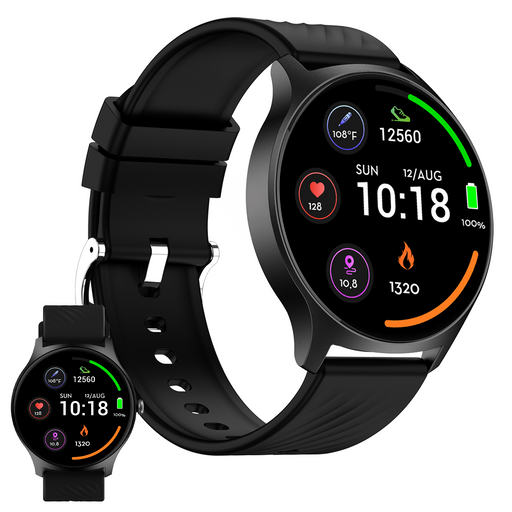 Denver smartwatch - Android iOS - Volledige Belfunctie - Amoled Display - Sporthorloge - Hartslagmeter - Saturatiemeter - Slaapmonitor - SWC387