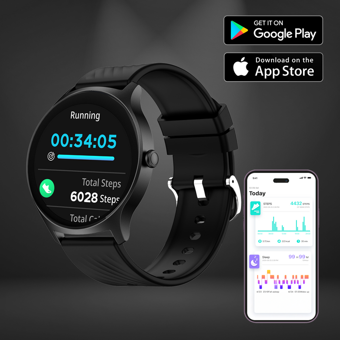 Denver smartwatch - Android iOS - Volledige Belfunctie - Amoled Display - Sporthorloge - Hartslagmeter - Saturatiemeter - Slaapmonitor - SWC387