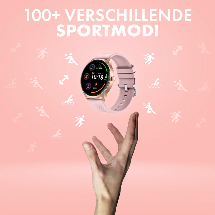 Denver smartwatch - Android iOS - Volledige Belfunctie - Amoled Display - Sporthorloge - Hartslagmeter - Saturatiemeter - Slaapmonitor - SWC387