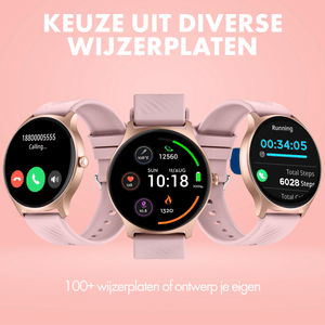 Denver smartwatch - Android iOS - Volledige Belfunctie - Amoled Display - Sporthorloge - Hartslagmeter - Saturatiemeter - Slaapmonitor - SWC387