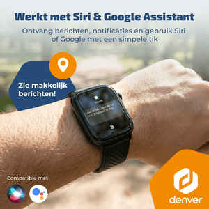Denver Smartwatch - Hartslagmeter - 100 sportmodi - Saturatiemeter - Volledig Belfunctie - SWG159