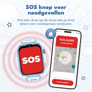 Denver Kindersmartwatch met GPS - Videobellen/SMS - SOS-knop - 4G - GPS Tracker - Simkaart - SWGL149