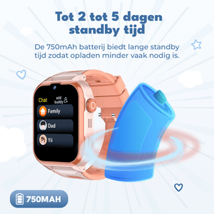 Denver Kindersmartwatch met GPS - Videobellen/SMS - SOS-knop - 4G - GPS Tracker - Simkaart - SWGL149
