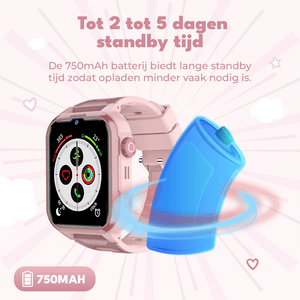 Denver Kindersmartwatch met GPS - Videobellen/SMS - SOS-knop - 4G - GPS Tracker - Simkaart - SWGL149