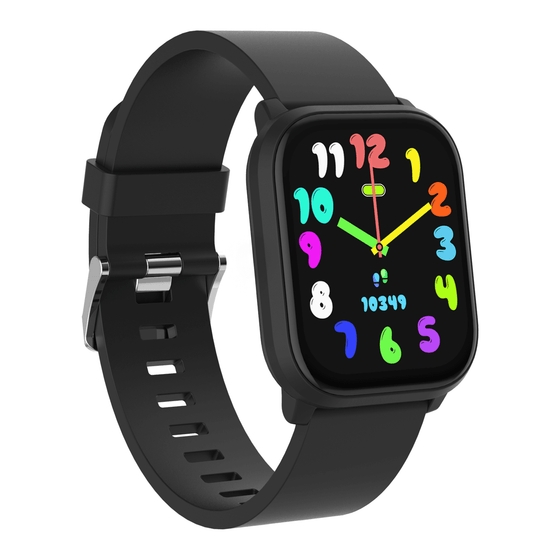 [Zwart] - Denver Smartwatch Kinderen - Bellen/SMS/Whatsapp - Android & iOS - Stappenteller - Slaapactiviteit - Hartslag, Sportmodus - SWK120 - Denvershop