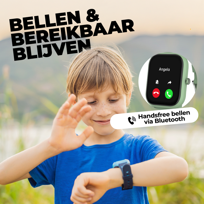 Denver Smartwatch Kinderen - Bellen/SMS/Whatsapp - Voor Android & iOS - Stappenteller - Slaapactiviteit - Hartslag, Bloeddrukmeter, Sportmodus - SWK120
