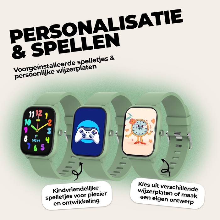 Denver Smartwatch Kinderen - Bellen/SMS/Whatsapp - Voor Android & iOS - Stappenteller - Slaapactiviteit - Hartslag, Bloeddrukmeter, Sportmodus - SWK120