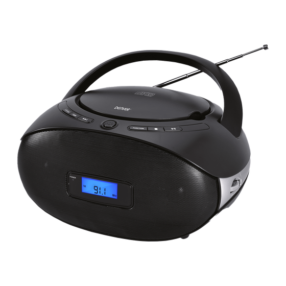 Denver boombox · cd-speler, FM radio en AUX · TC29