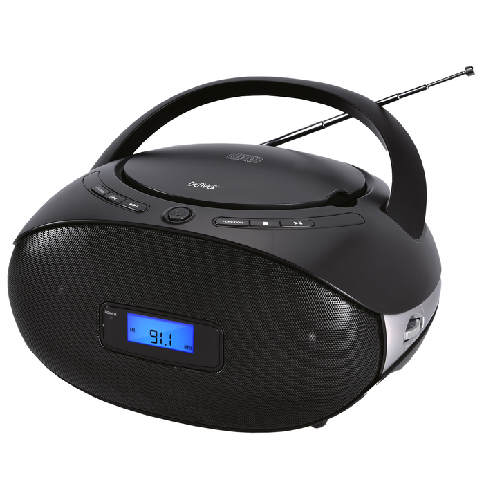 Denver Draadloze boombox - CD functie & FM Radio - AUX aansluiting - TC29