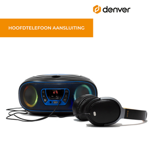 Denver kinderboombox · cd-speler, FM en lichteffecten