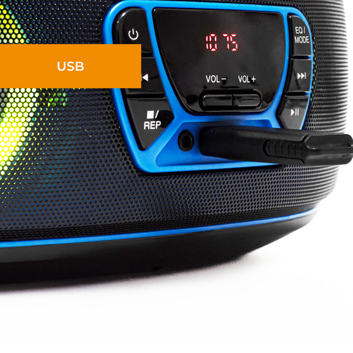 Denver Draagbare Radio CD Speler Kinderen - Bluetooth - Lichteffecten - Boombox - AUX - FM - TCL212BT